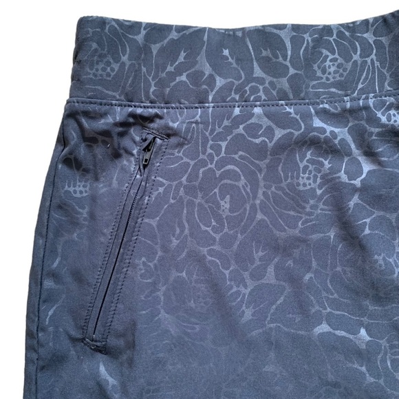 Orvis Athleisure Activewear Black Print Skort With 4 Pockets Excellent Condition - Picture 8 of 15